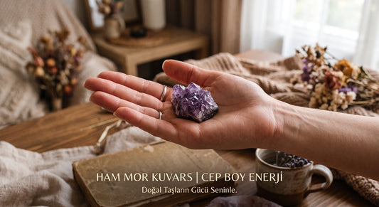 Cep boy pembe quartz taşı